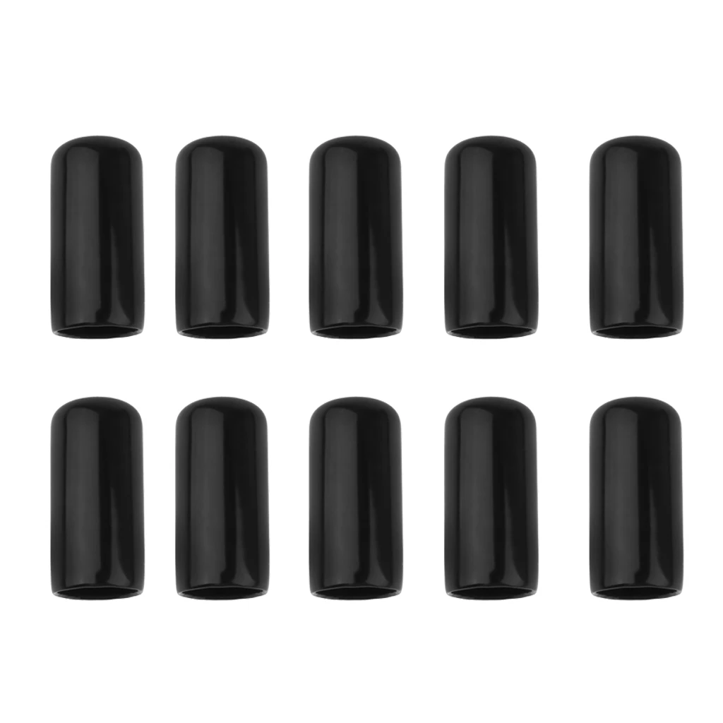 10x Pool Cue Tip Rubber Protector Pool Cue Head Cover Billiards