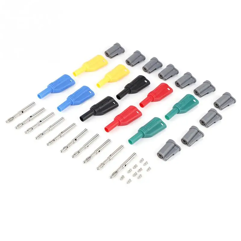 

10sets P3005 Welding/Assembled Screw Fixing 4mm Banana Plug Multimeter Connector Tool Hot NEW