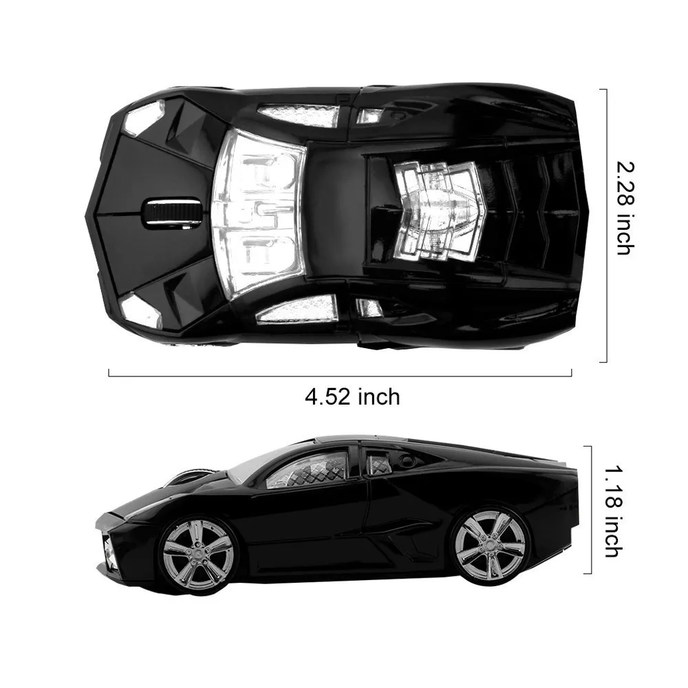 CHYI беспроводная мышь "автомобиль" мультяшная мини крутая гоночная Авто Muis эргономичная оптическая компьютерная игровая мышь с usb-приемником для ноутбука