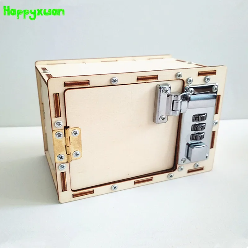 Happyxuan boîte de mot de passe bricolage enfants Science école projets Kits d'expérience garçon physique amusant jouet Invention innovation tige éducation