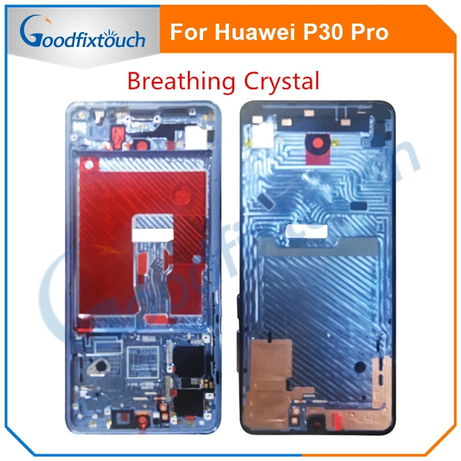 ЖК-экран с опорой для Huawei P30 Pro передняя панель средняя рамка кнопками питания и