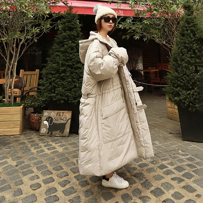 LANMREM New Fashion Hooded Loos Big Size Thick Winter Jacket 2018 Female'sfull Sleeve Oversize Black Warm Jaqueta Feminina YE705 LANMREM New Fashion Hooded Loos Big Size Thick Winter Jacket 2018 Female'sfull Sleeve Oversize Black Warm Jaqueta Feminina YE705