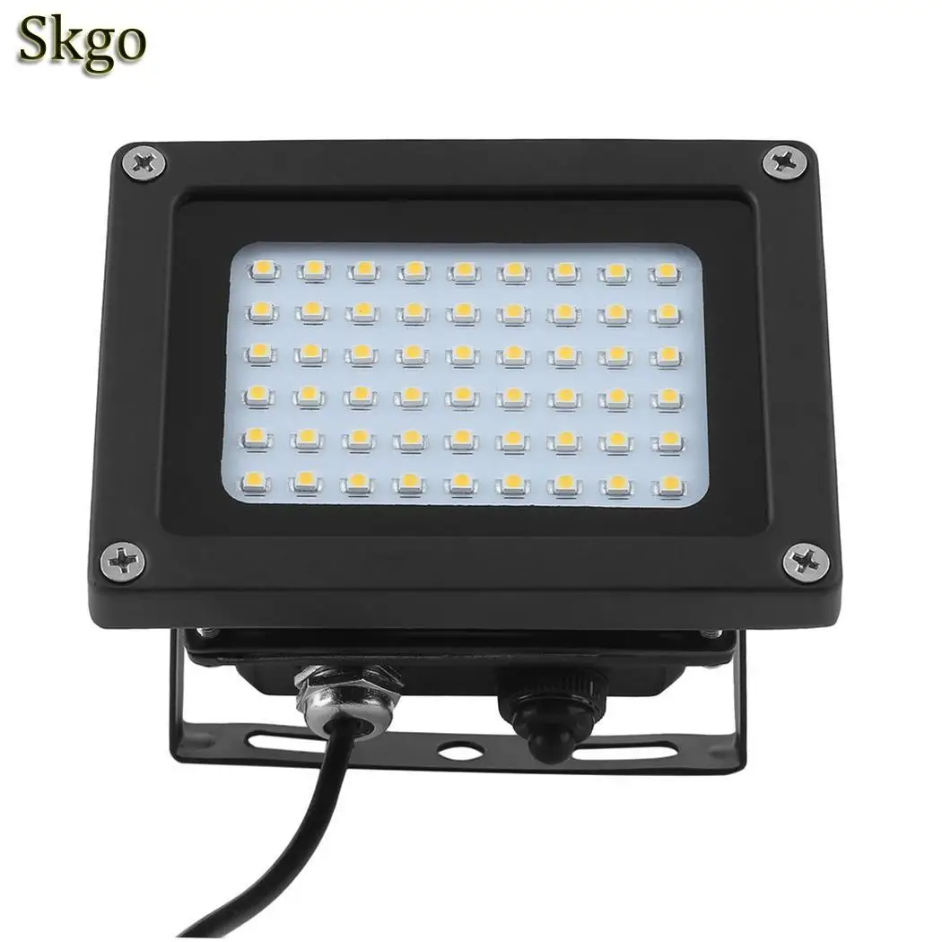 

Waterproof IP65 Solar Power 54 LED 6V x 3W Manual Control & Light-Control Light Garden Outdoor Flood Spot Lamp