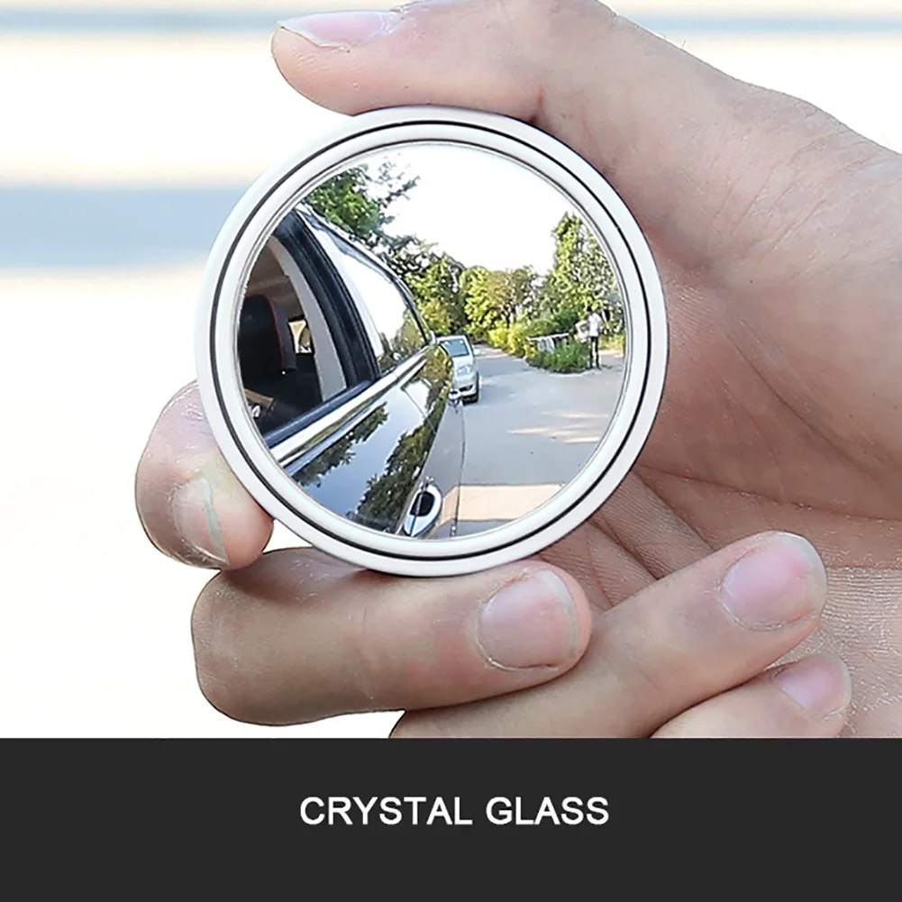 

2pcs/set Car Blind Spot Mirror 360 Degree Adjustable Circular Blind Spot Mirror for Parking Rear View Mirror