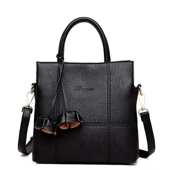

2019 New Flowers Leather Handbags Women Bags Designer Women Shoulder Bag Female Crossbody Messenger Bag Casual Tote sac a main