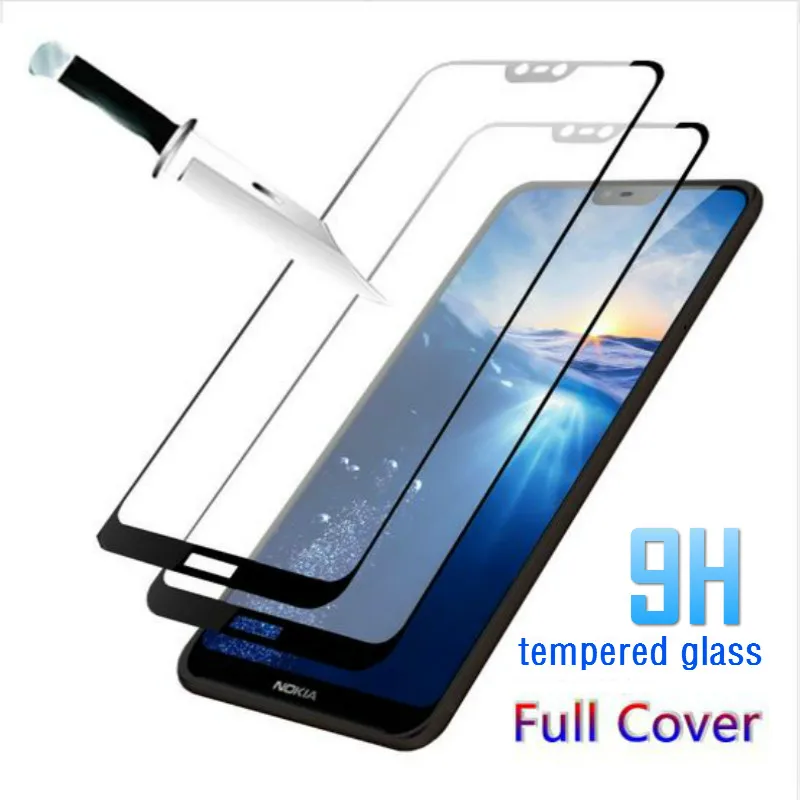 

Dreamysow 9H Tempered Glass For Nokia 9 8.1 7.1 5.1 3.1 Plus 2.1 X6 2018 Ultra thin Screen Protector For Nokia 8 5 6 Glass Film
