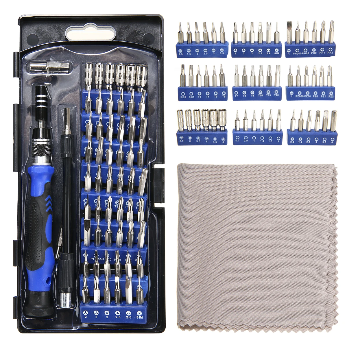 82Pcs Precision Screwdriver Set For PC Smartphone Electronics Repair Tool Kit 82Pcs Precision Screwdriver Set For PC Smartphone Electronics Repair Tool Kit