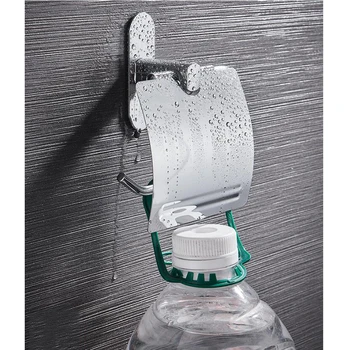 

Toilet Paper Holder 1PC Punch Free Stainless Steel Hanging Holder Container Paper Rack Storager for Household Toilet Bathroom