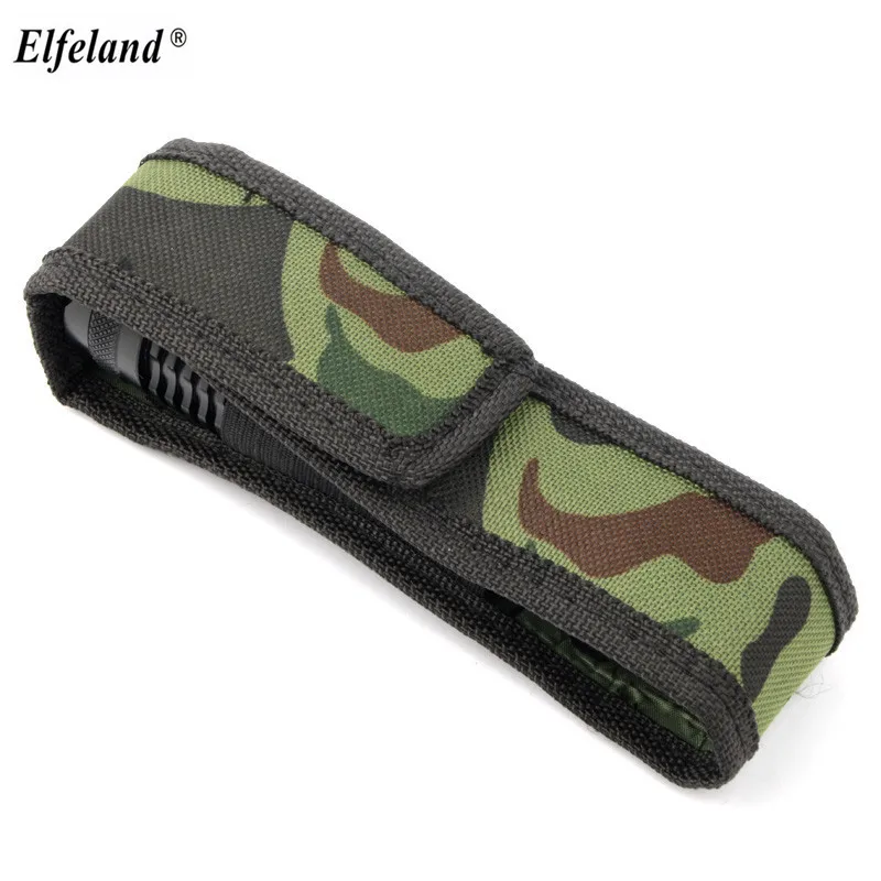 

16cm waterproof Camouflage Holster Holder Case Belt High quality Pouch Protector For Most LED Flashlight Torch