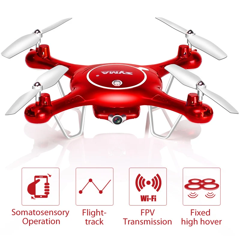 2017 SYMA X5UW Drone with WiFi Camera HD 720P Real-time Transmission FPV Quadcopter 2.4G 4CH RC Helicopter Dron Quadrocopter