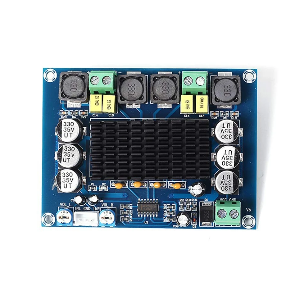 Двухканальная цифровая плата усилителя мощности TPA3116D2 2*120W XH M543|Усилители