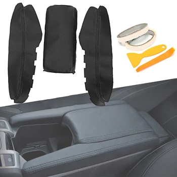 

Pu Leather Centers Armrest Box Case Cover Trim FOR Honda Civic 16~2018 Tools