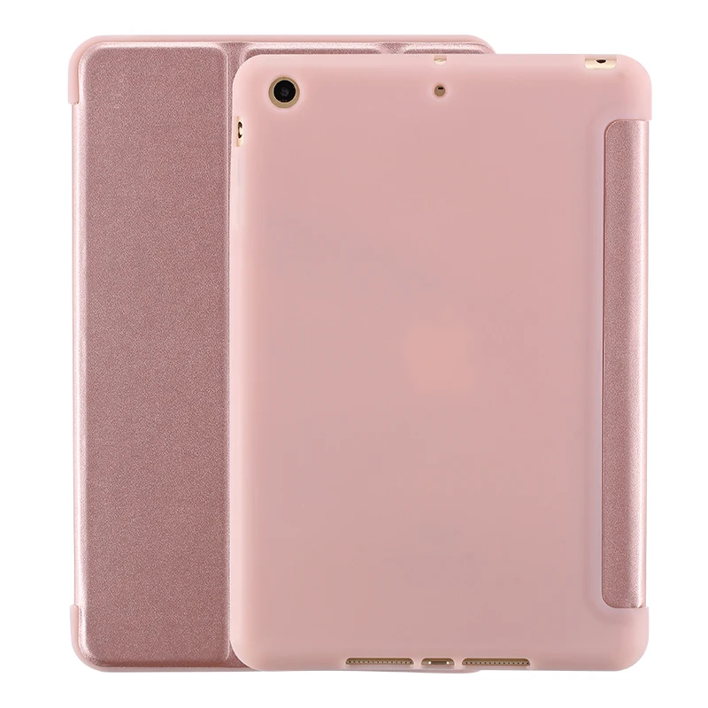 

Case For iPad mini 1 2 3 4 Soft Back Cover TPU Leather Case For mini 3 PU Cover Leather Flip Cover Soft TPU Back Smart Case