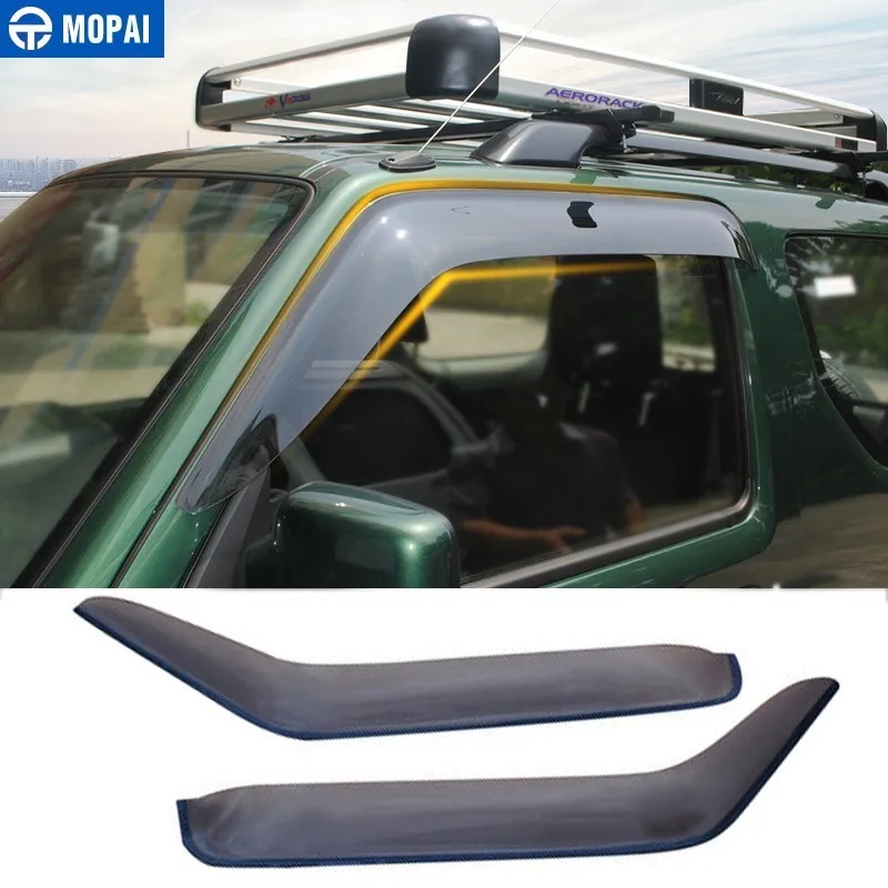 

MOPAI Awnings Shelters Cover for Suzuki Jimny 2007-2017 Resin Car Weather Shields Windshield Window Visors Car Accessories