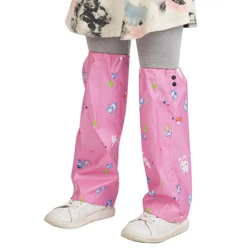 Горячая Распродажа, милые, розовые, синие, из ткани Оксфорд, для прогулок, для альпинизма, дождевик, детские, с рисунком, стойкие брюки с рукавами