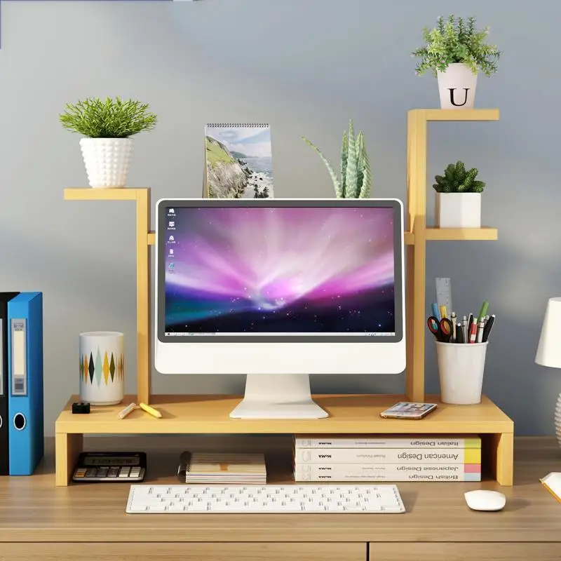 غرفة الديكور المنزل منظمة و Gabinete Pc شاشة عرض كمبيوتر حامل تخزين Prateleira Repisas الرف منظم رف
