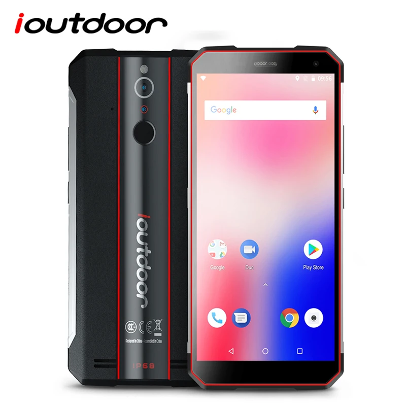 ioutdoor X Dual 4G Sim Smartphone Android 8.1 Oreo 5.7" 18:9 IP68 Waterproof Mobile Phone Octa Core 6G+128G Face ID NFC OTG 16MP
