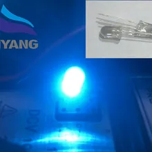 1000 шт. F5 5 мм круглый светильник ice blue sky blue Светодиодный светильник-излучающие диоды прозрачный погружной механический светильник для клавиатуры