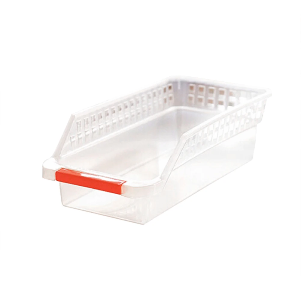 

Tabletop Plastic Storage Box Refrigerator Fruits Drinks Organizer Drawer Bins with Handle Kitchen Bottle Container