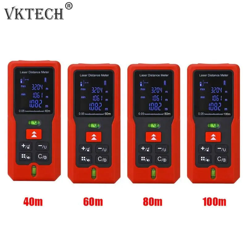 40m 60m 80m 100m Laser Rangefinder Digital Laser Distance Meter Tape Measurer Laser Range Finder Measuring Tool 40m 60m 80m 100m Laser Rangefinder Digital Laser Distance Meter Tape Measurer Laser Range Finder Measuring Tool
