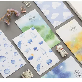 

w29 1 lot = 5pcs sky forest Student Supply Envelope