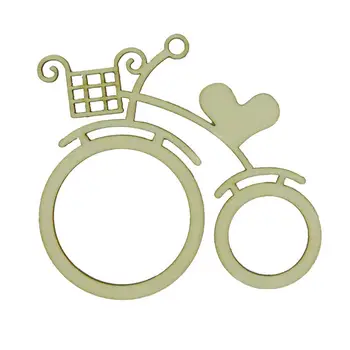 

10PCS Wooden Bicycle Bike Cutout Slices Hanging Decorations DIY Crafting Ornament For Wedding Engagement Festival Theme Party
