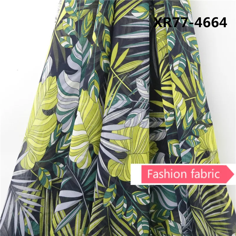 

Fashion printed fabric woven rainforest print 148cm Wide 120g/m women's dress fabric