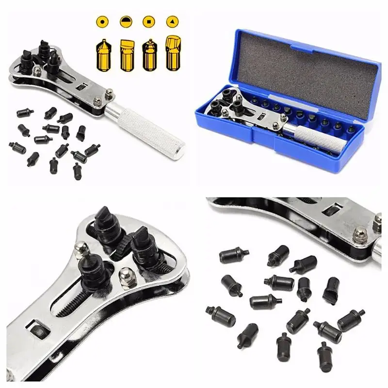 Watch Case Opener Adjustable Screw Back Remover Wrench Watch Repair Tool Battery Changing Tools saat tamir aletleri afbeelding