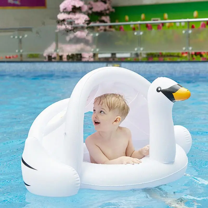Летний детский надувной круг для плавания сиденье лодка Надувной розовый Золотой бассейн Фламинго поплавок Белый лебедь игрушки для бассейна