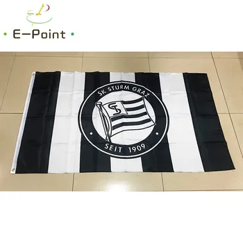 

Flag of Austria SK Sturm Graz 3ft*5ft (90*150cm) Size Christmas Decorations for Home Flag Banner Gifts