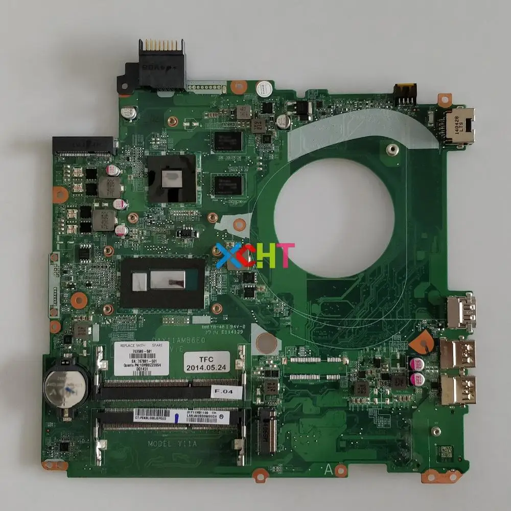 

763588-501 763588-001 763588-601 DAY11AMB6E0 w I5-4210U CPU 840M/2GB for HP 15-K Series Laptop NoteBook PC Motherboard Mainboard