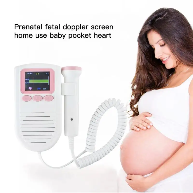 

2018 Newly Heart Beat Monitor Fetal Doppler Pregnant Ultrasonic Fetal Doppler Prenatal Heart Rate Monitor U2