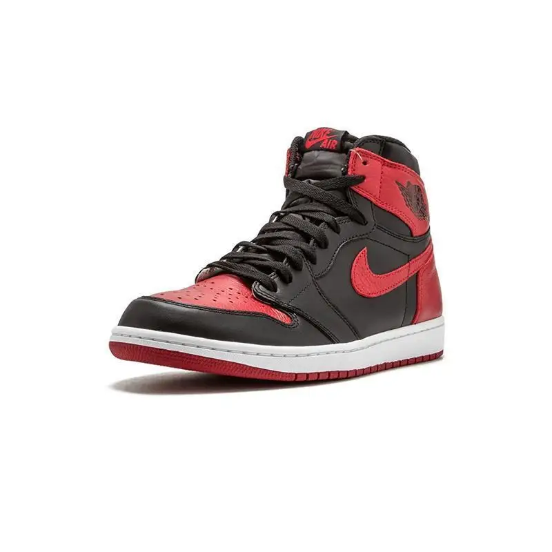نايك الهواء Jordan1 الرجعية عالية عوج AJ1 جديد وصول ملابس كرة السلة للرجال أحذية الأصلي تنفس احذية رياضية #555088-001