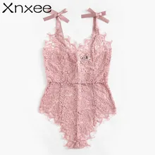 Xnxee Ribbon Tie Shoulder See Though Floral Lace Bodysuit Ladies Sexy Bodysuit Sleeveless V Neck Cute Bodysuit Xnxee Xnxee Ribbon Tie Shoulder See Though Floral Lace Bodysuit Ladies Sexy Bodysuit Sleeveless V Neck Cute Bodysuit Xnxee