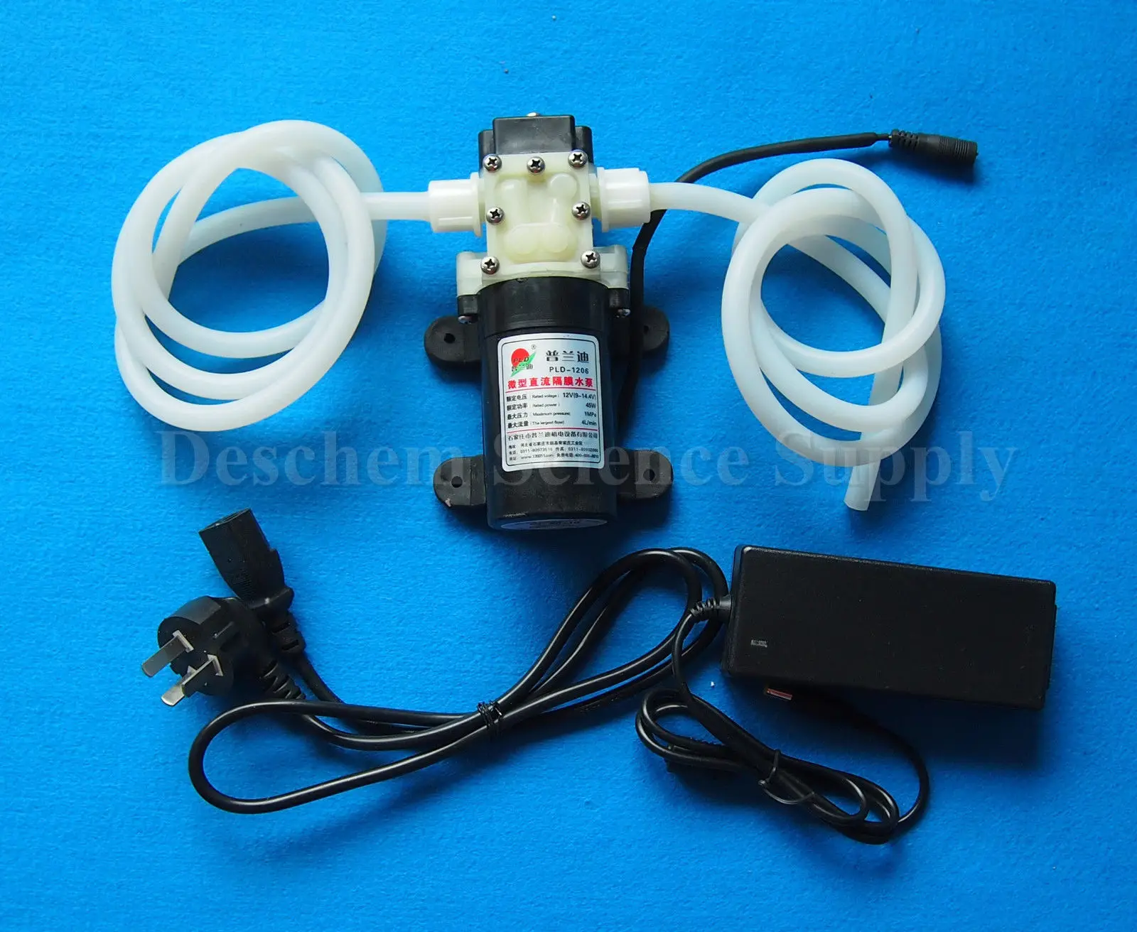 DC12V,45W,Diaphragm Water Pump,With Power Adapter & 2M Hose,Use in Glassware