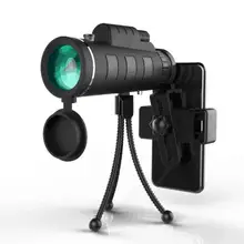 Наружный Монокуляр 40x60 ручной телескоп с зажимом для телефона военный HD Профессиональный охотничий кемпинговый прицел