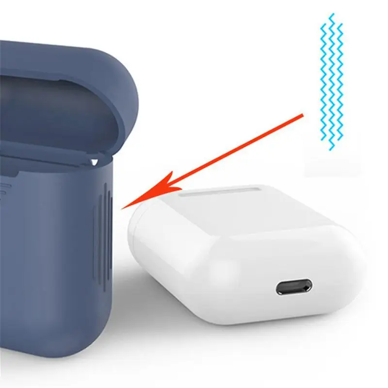 Silicone Case Bluetooth Headset Storage Box Wireless Headphones Dust-Drop Proof Storage Set Luminous Cover For Airpods Apple