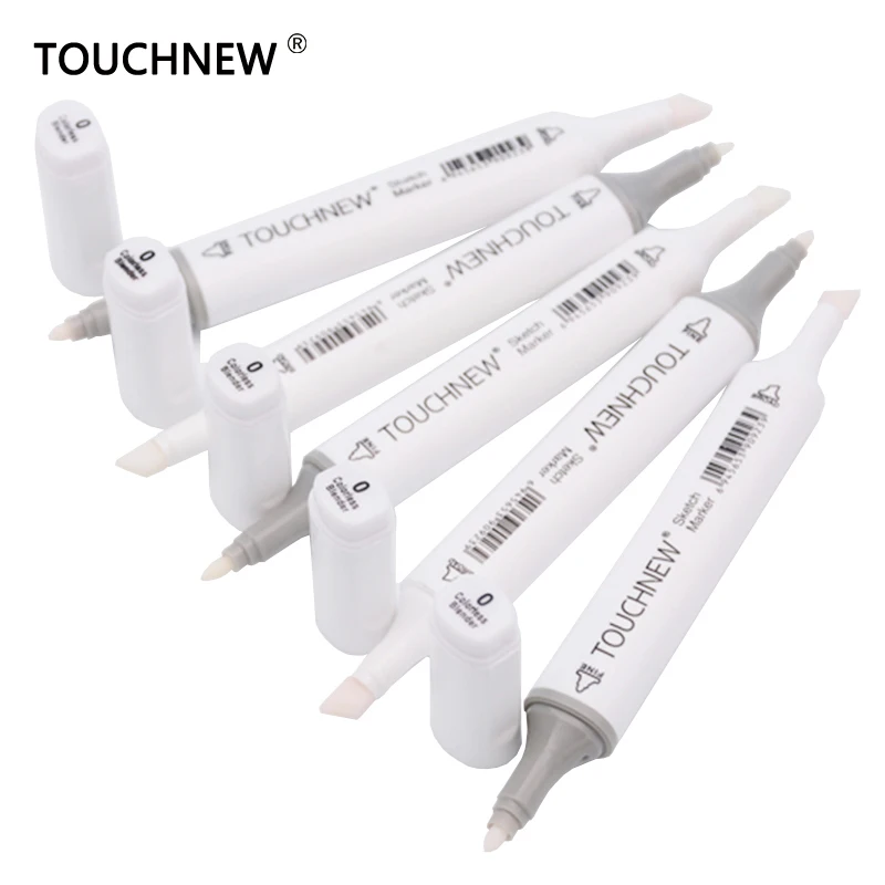

TouchNew 0# Colorless Blender Marker Alcohol Based Ink Double Head Sketch Marker Set For Artist Manga Painting Blender Supplies