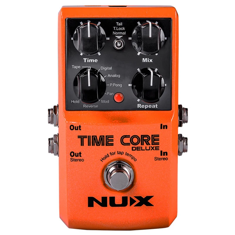 NUX Upgraded Time Core Deluxe Delay Guitar Effects Pedal 7 delay effects 40 seconds loop time tone lock Delay guitar pedal NUX Upgraded Time Core Deluxe Delay Guitar Effects Pedal 7 delay effects 40 seconds loop time tone lock Delay guitar pedal