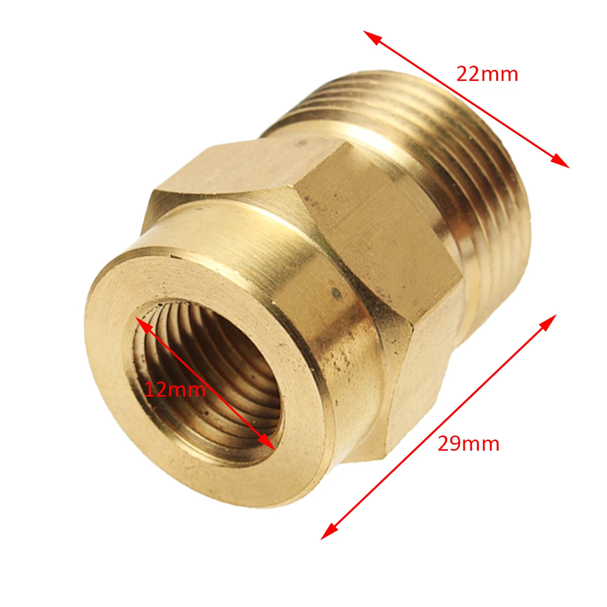 

1pc Washer Snow Foam Lance Adapter Coupler 1/4" F - M22 For Kranzle Karcher