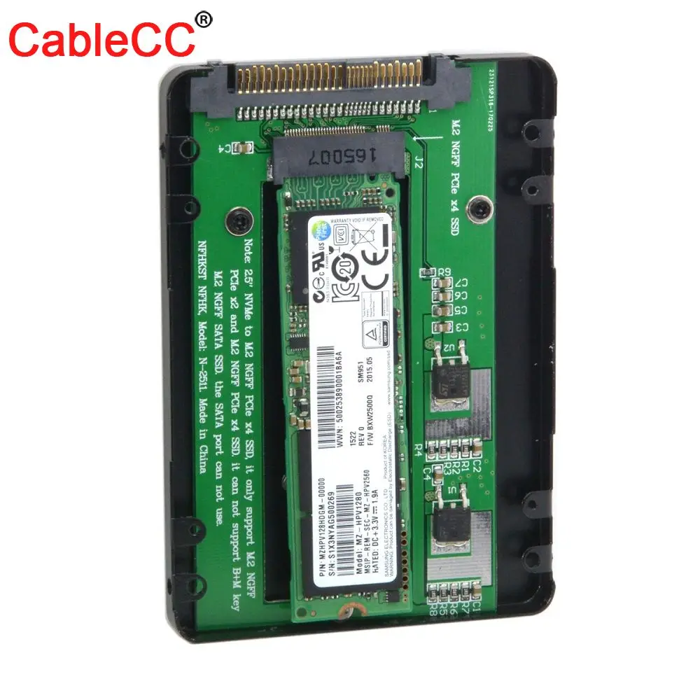 Cablecc Thunderbolt 3 to PCI Express PCI-E to NVME NGFF M-key AHCI SSD Enclosure 