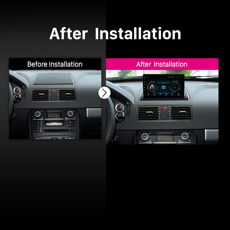Cheap Harfey Android 8.1 for Volvo XC90 2004-2014 9" HD Touchscreen Radio GPS Navi Bluetooth MP4 MP5 Player WIFI SWC support DVR OBD2 5