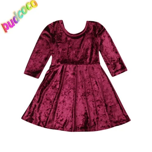 Buy 2018 Toddler Kids Baby Girl Velvet Long Sleeve