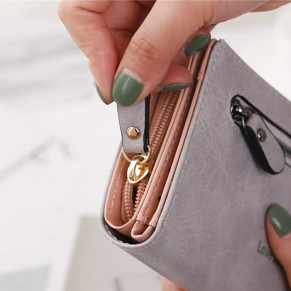 Женский Длинный кошелек клатч Portefeuille Femme Большой вместительный держатель для