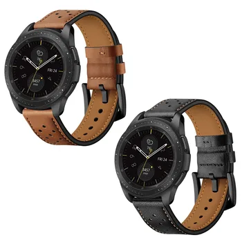 

Gosear 20mm Replacement Wristband Genuine Leather Quick Release Watchband Watch Strap Wrist Band for Samsung Galaxy Watch 42mm
