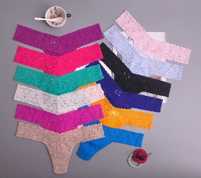 

lady Lowest price New multi-color Sexy cozy comfortable Lace Briefs thongs women Underwear Lingerie for women 3pcs ac128