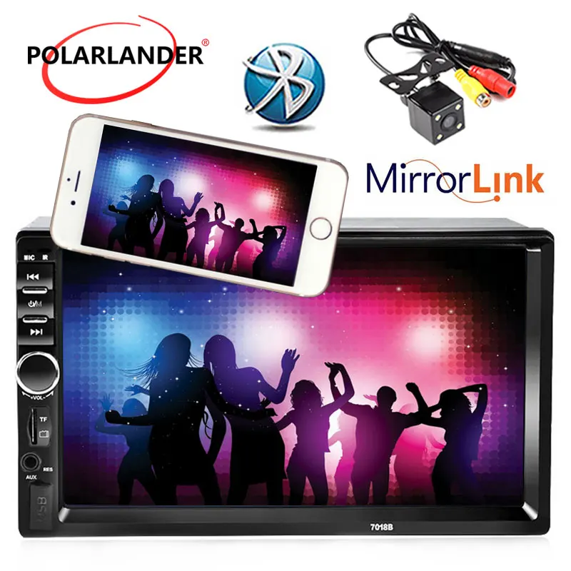 7 дюймовый Bluetooth радиоприемник Кассетный плеер задняя камера 2 Din Mirror Link для Android 0 FM