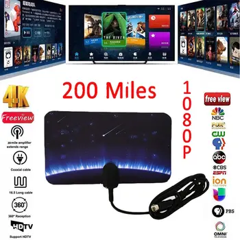 

Hot 2019 Extra Long Range Antenna TV Digital HD Skywire Antena Digital Indoor HDTV 1080p