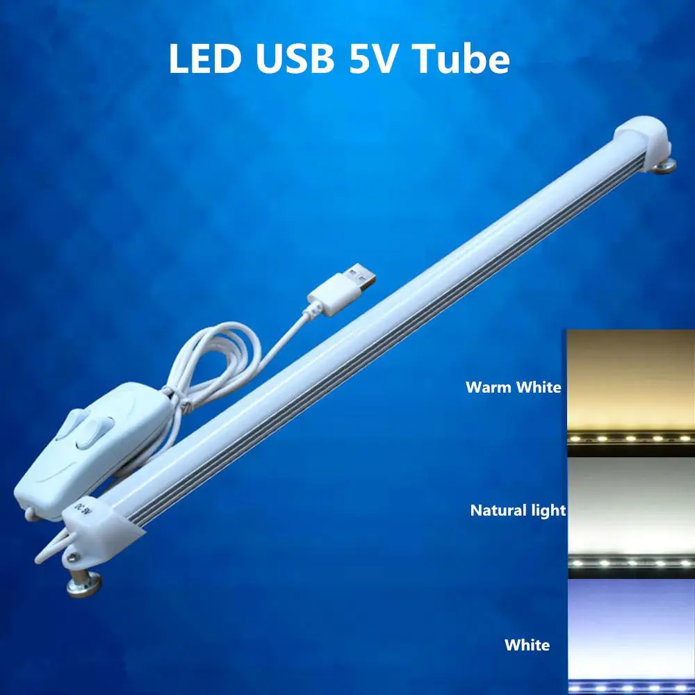USB 5V 35cm 3 цвета затемнение глаз Уход Светодиодная трубка для чтения|Светодиодные