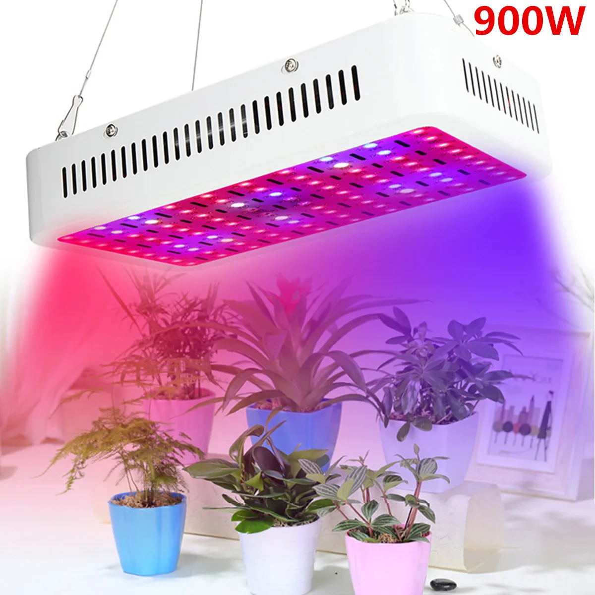 

LED Grow Light 900w pcs 2*LED sterilization kill bacteria dissipation design decreasing noise
